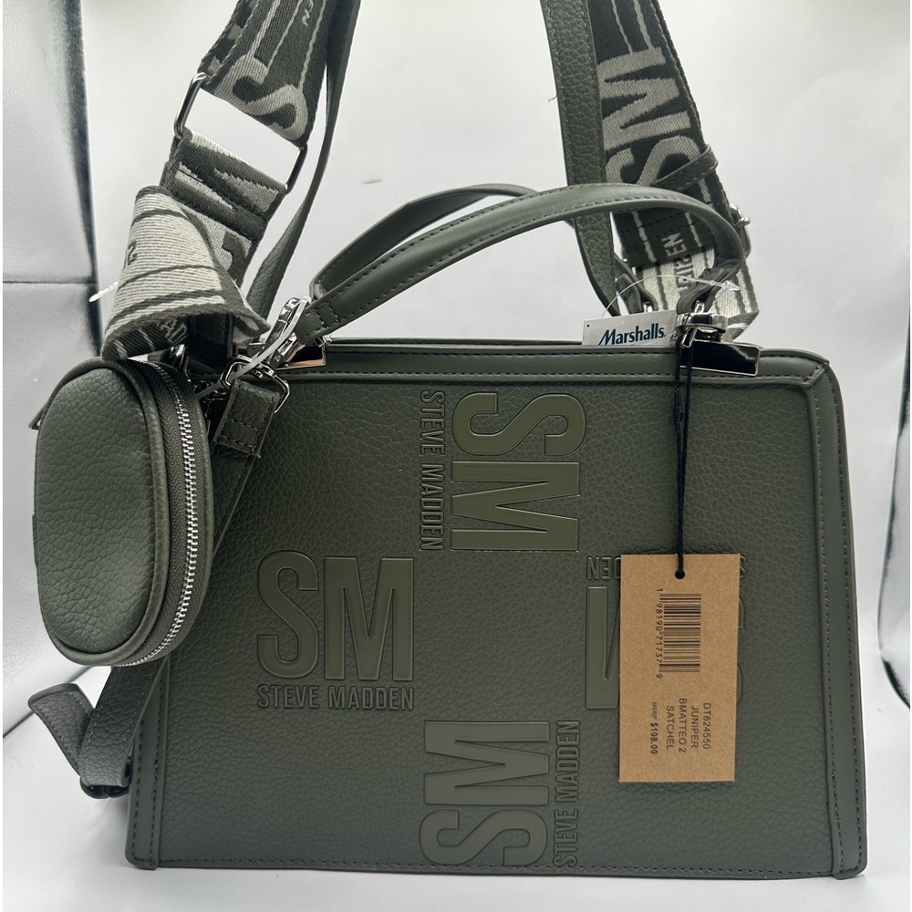 Steve Madden matteo large tote crossbody.  Color Jupiter/olive green
